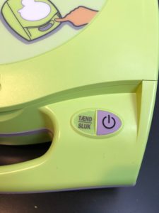 Zoll AED+ Tænd/sluk knap
